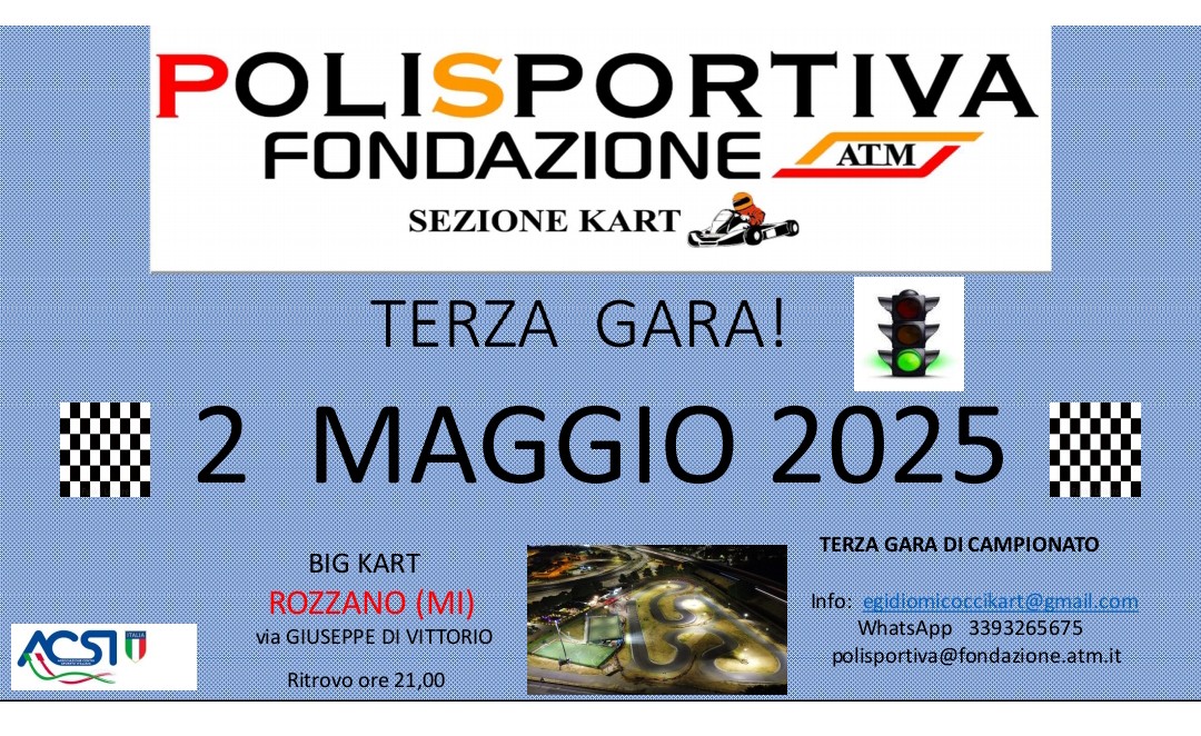 LOCANDINA TERZA GARA DI CAMPIONATO 2025 LOCANDINA TERZA GARA DI CAMPIONATO 2025